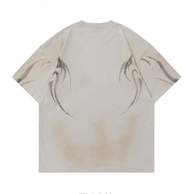 Custom Vintage Street Design Graffiti Printed T Shirt For Men