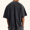 Vintage Inspiration Custom Black Washed Cross Printed T-Shirt