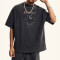 Vintage Inspiration Custom Black Washed Cross Printed T-Shirt