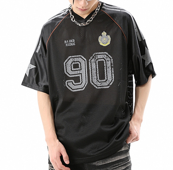 Custom Street Style Athletic Mesh Jersey Oversized T-Shirts