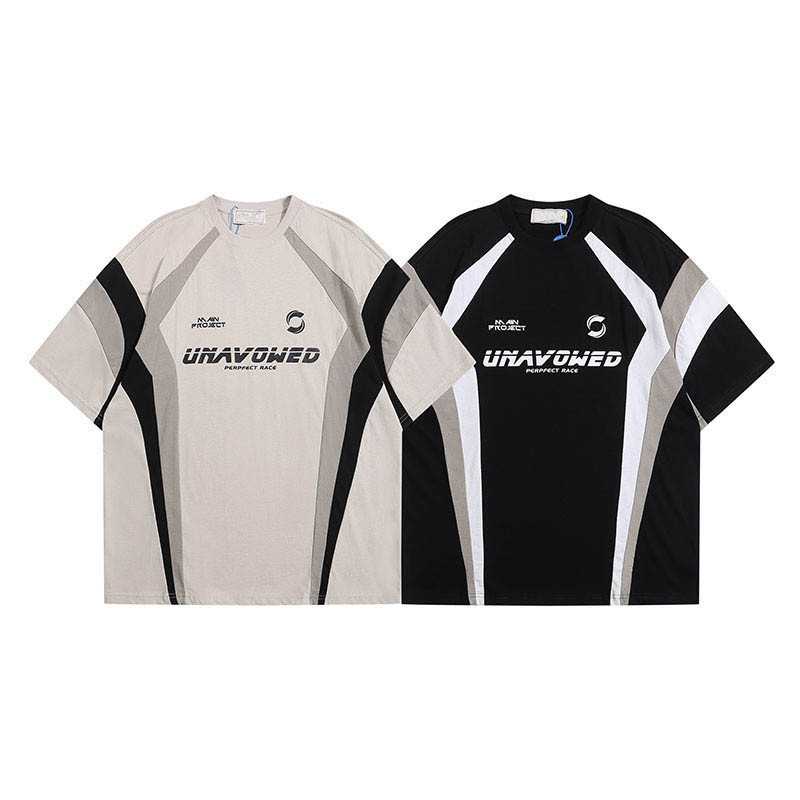 Vintage Sports Street Oversized Mesh T shirt