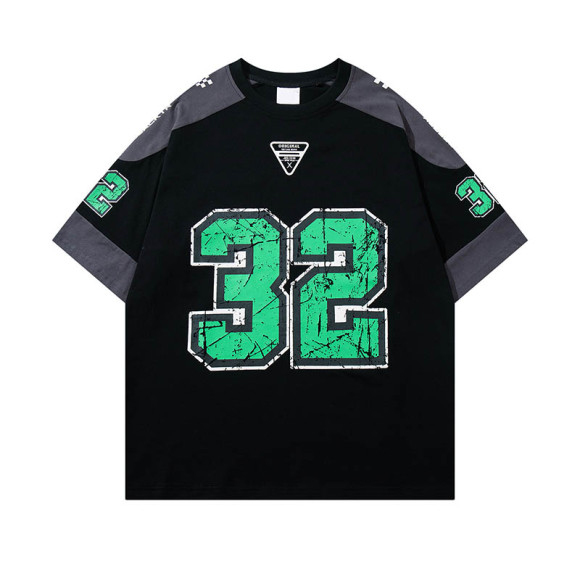 Custom Retro Street Sports Style Oversized Racing T-Shirt