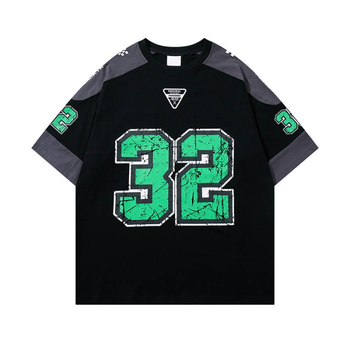 Custom Retro Street Sports Style Oversized Racing T-Shirt