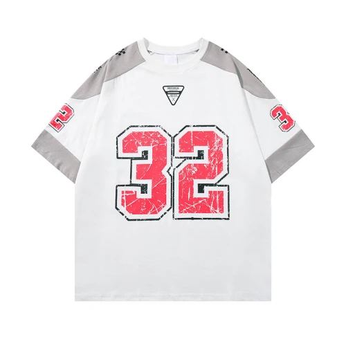 Custom Retro Street Sports Style Oversized Racing T-Shirt