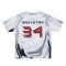 Custom Retro Sporty Style Summer Letter Print Mesh T-Shirt