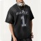 Custom Vintage Aged Design Printed Short Sleeve T-Shirt