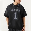 Custom Vintage Aged Design Printed Short Sleeve T-Shirt