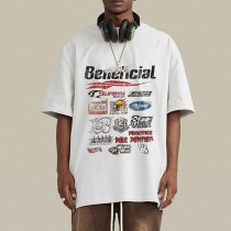 Custom Vintage High Street Style Oversized Racing T-Shirt