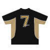 Custom 2025 Summer Vintage Sport Style Patchwork T-Shirt Mens