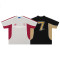 Custom 2025 Summer Vintage Sport Style Patchwork T-Shirt Mens