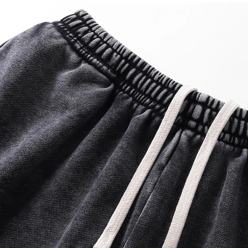 Vintage Trend Torn Cotton Batik Shorts Mens