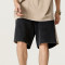 Custom Vintage Street Style Spliced Washed Cotton Shorts
