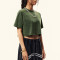 Custom Vintage Short T-shirt Woman | Washed | Vintage Street Style | Sorona Fabric