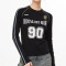 Custom Vintage Women's Cropped Long Sleeve T-Shirts | Crack Screen Printing | Vintage Sporty Style
