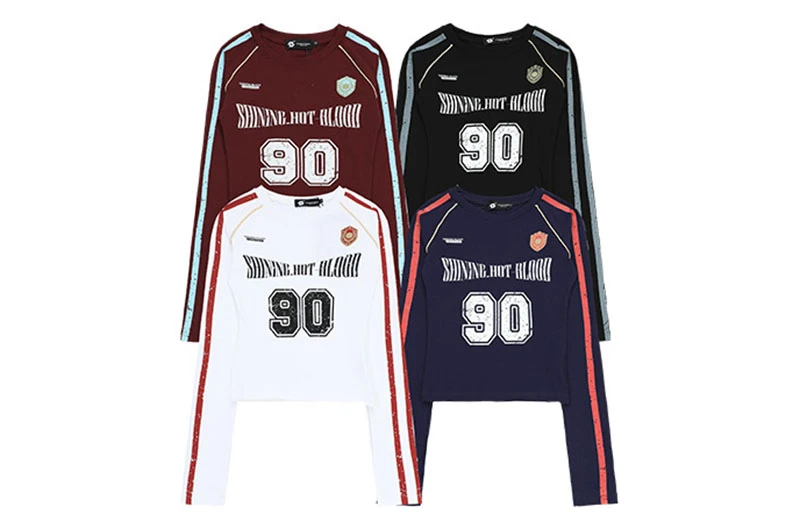 Vintage Women's Cropped Long Sleeve T-Shirts