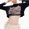 Custom Vintage Printing Long Sleeve Cropped T-Shirts | Washed & DTG | Vintage Street Style