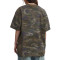 Custom Vintage Camo Short Sleeve T-shirt | Patch Embroidery | Camo Printing | Vintage Street Style