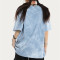 Custom American Street Vintage Gradient Print T-Shirt | Tie-dye & Puff Printing | 100% Cotton