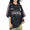 Custom Vintage Sport Jersey Letter Printed T-Shirt | Tie-dye & Screen Printing | 100% Cotton