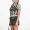 Custom Vintage Street Printed Women's Short Sleeve T-Shirt | Tie-dye & Screen Printing | 100% Cotton