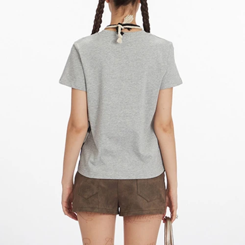 Custom Vintage Street Printed Women's Short Sleeve T-Shirt | Tie-dye & Screen Printing | 100% Cotton