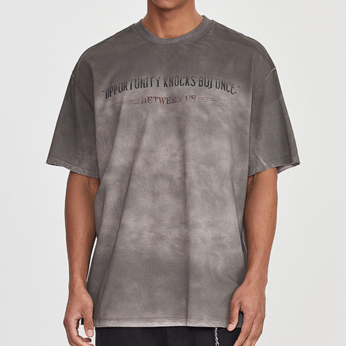 Custom Vintage Graffiti Style Washed Printed T-Shirt | Spray & DTG | 100% Cotton