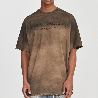 Custom Vintage Graffiti Style Washed Printed T-Shirt | Spray & DTG | 100% Cotton