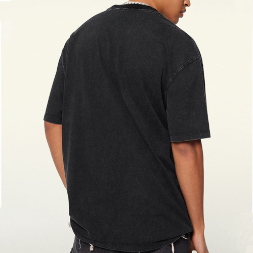 Custom Vintage Graffiti Style Heavyweight Cotton T-shirt | Washed & DTG | 100% Cotton