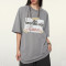 Custom Vintage Graffiti Style Heavyweight Cotton T-shirt | Washed & DTG | 100% Cotton