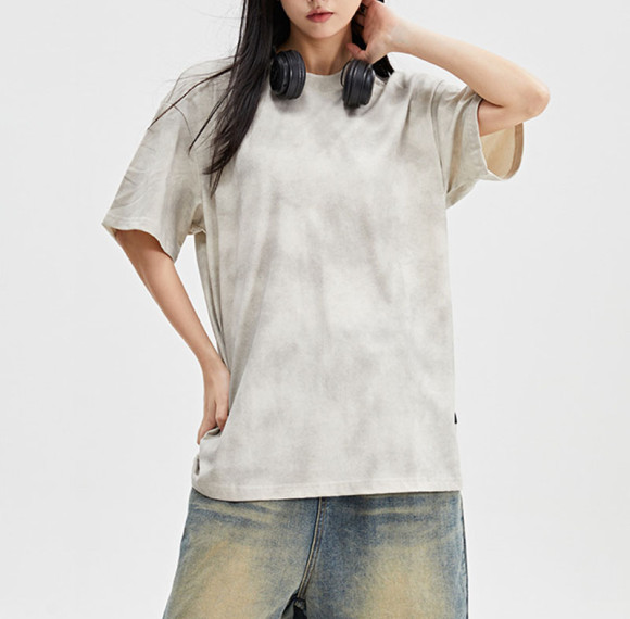 Custom Vintage Street Trend Washed Heavyweight Cotton T-Shirt | Washed | 100% Cotton