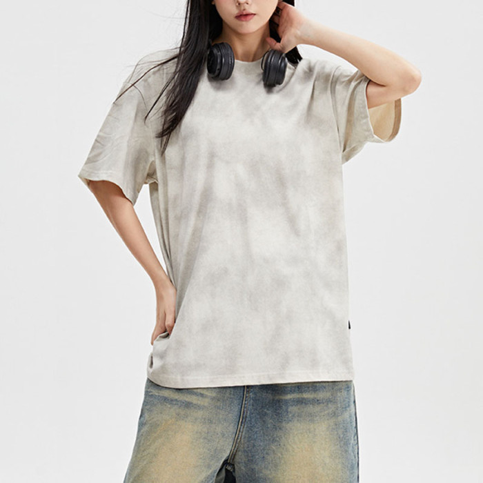 Custom Vintage Street Trend Washed Heavyweight Cotton T-Shirt | Washed | 100% Cotton