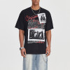 Custom Retro Street Trend Rock Band Printed T-Shirt | Washed | 100% Cotton