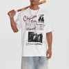 Custom Retro Street Trend Rock Band Printed T-Shirt | Washed | 100% Cotton