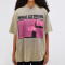 Custom Vintage Street Retro Rock Print Washed T-Shirt | Washed & Screen Printing & Puff Printing