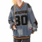 Custom Vintage Washed Jersey Oversized V Neck Sweatshirts | Sun Dried & Towel Embroidery