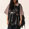Custom Vintage Letter Embroidered Lapel Neck T-shirt | Sun Dried & Towel Embroidery | 100% Cotton