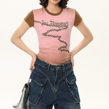 Custom Street Vintage Spray Slim Fit Women T shirt | Spray & Screen Printing
