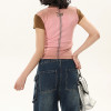 Custom Street Vintage Spray Slim Fit Women T shirt | Spray & Screen Printing