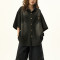 Custom Vintage Street Oversized Short Sleeve Denim Shirt | Sun Faded & Embroidery | Denim Fabric