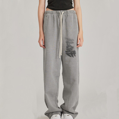 Custom Vintage Graffiti Style Washed Gradient Printed Casual Pants | 280GSM 100% Cotton Sweatpant