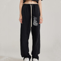 Custom Vintage Graffiti Style Washed Gradient Printed Casual Pants | 280GSM 100% Cotton Sweatpant