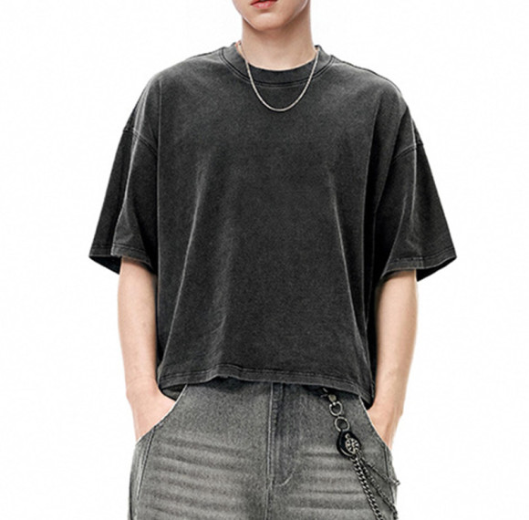 Custom Vintage Washed Solid-Color T-Shirts | Custom Blank T-shirts | 270GSM 100% Cotton | OEM & ODM