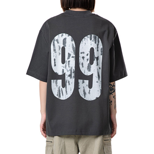 Custom Sports Street Style Short-Sleeved Rhinestone Graphic T-shirts | DTG & Rhinestone | OEM & ODM
