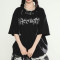 Custom Punk Street Style Short-Sleeved Rhinestone Graphic T-shirts | Rhinestone | OEM & ODM