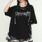 Custom Punk Street Style Short-Sleeved Rhinestone Graphic T-shirts | Rhinestone | OEM & ODM