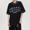Custom Vintage Street Pearl Embellished T-shirt | Oversized Fit T-shirts | 100% Cotton | OEM & ODM
