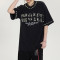 Custom Vintage Street Pearl Embellished T-shirt | Oversized Fit T-shirts | 100% Cotton | OEM & ODM