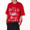 Custom Retro Street Gradient Letter Print T-Shirt | Gradient & DTG | 100% Cotton | OEM & ODM