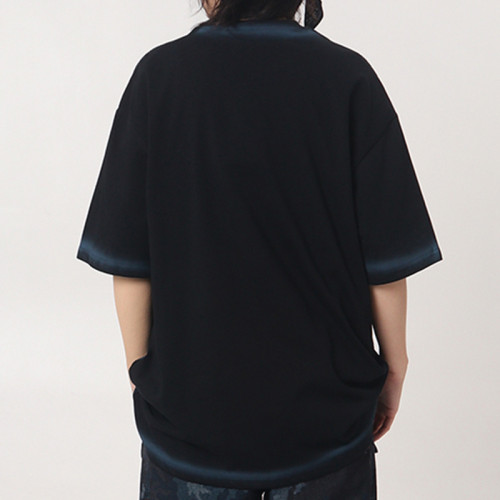 Custom Vintage Street Gothic Letter Print T-Shirts | Acid Washed & Spray & Screen Printing