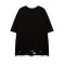 Custom Dark Street Style Rhinestone Fake Two Piece T-Shirt | Oversized Fit T-shirts | 100% Cotton